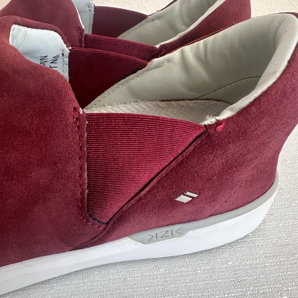 Kizik Paris Maroon Suede Slip On Sneakers Women’s 7 - Picture 8 of 14